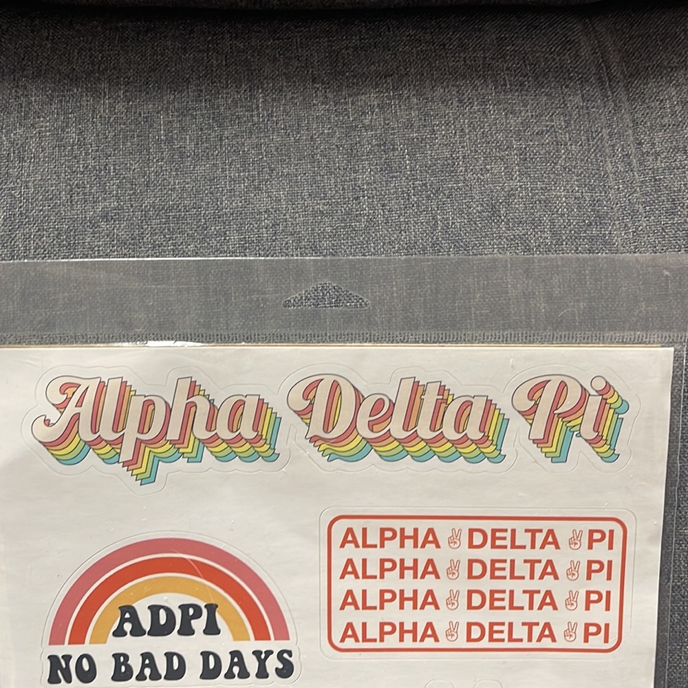 Alpha Delta Pi Retro Sticker Sheet’s - Picture 9 of 11